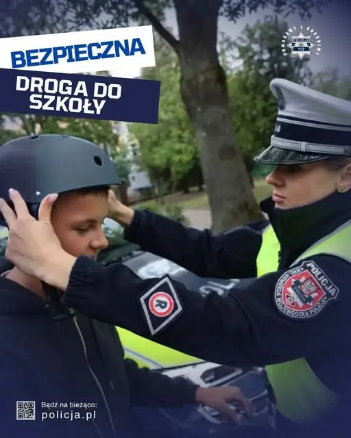 Ponad 3600 kasków od PZU trafiło do policjantów. Nowe przepisy dla dzieci do 16. roku życia