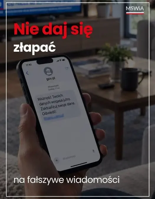 Fałszywe SMS-y o wygasających danych. Cyberprzestępcy podszywają się pod urzędy