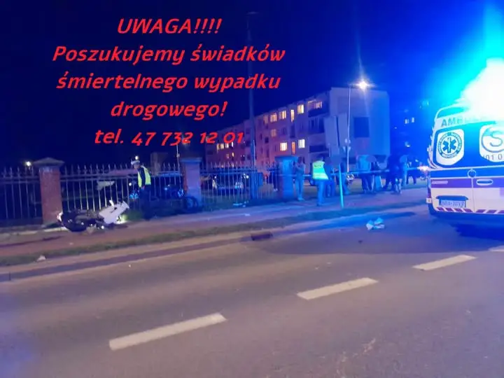 Bartoszyce: śmiertelny wypadek motocyklisty – policja szuka świadków