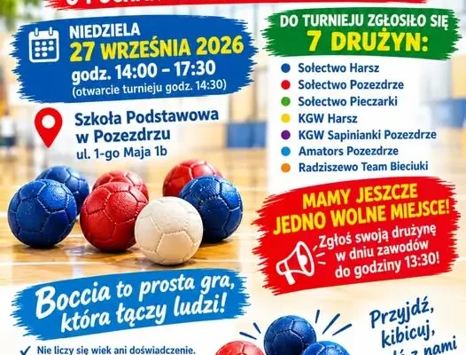 VII Sołecki Turniej Boccia o Puchar Wójta Gminy Pozezdrze już w niedzielę