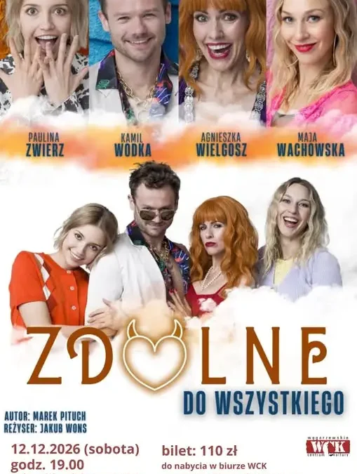 „Zdolne do Wszystkiego” – komediowy spektakl w Węgorzewie