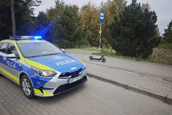 2,1 promila alkoholu i hulajnoga elektryczna – 56-latek ukarany mandatem 2500 zł