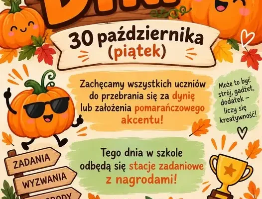 Dzień Dyni w szkole w Pozezdrzu – 30 października pełen pomarańczowych atrakcji